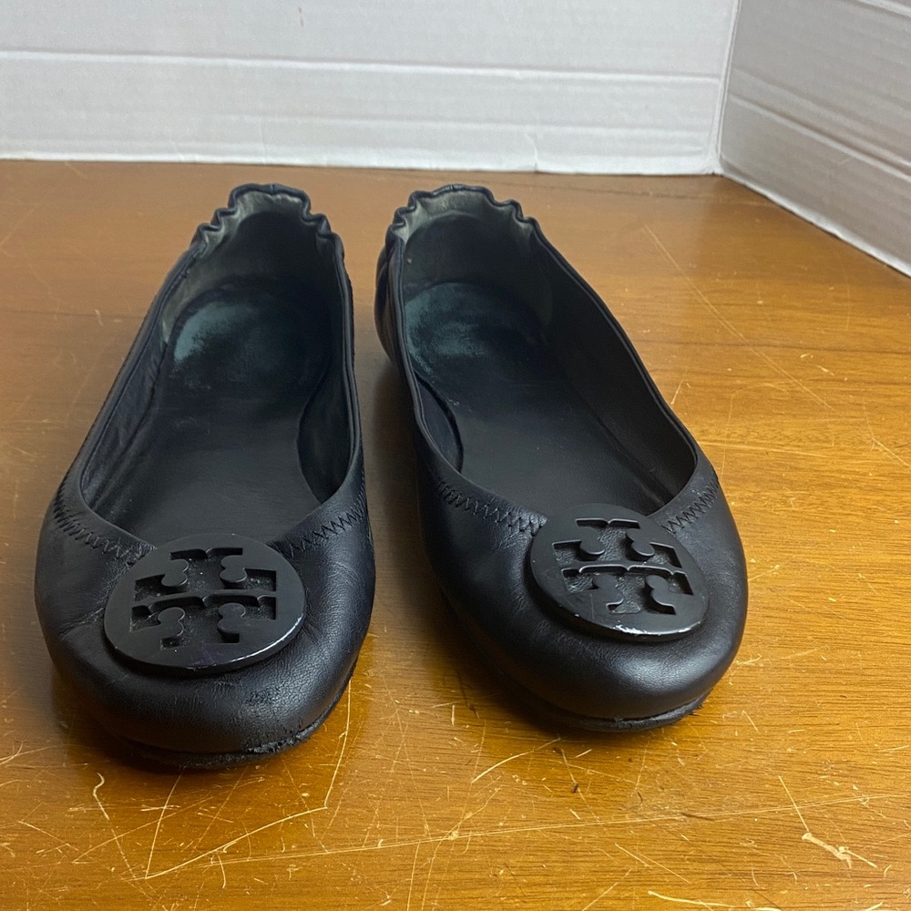Tory Burch: Women's Minnie Travel Ballet Flats, Perfect Black